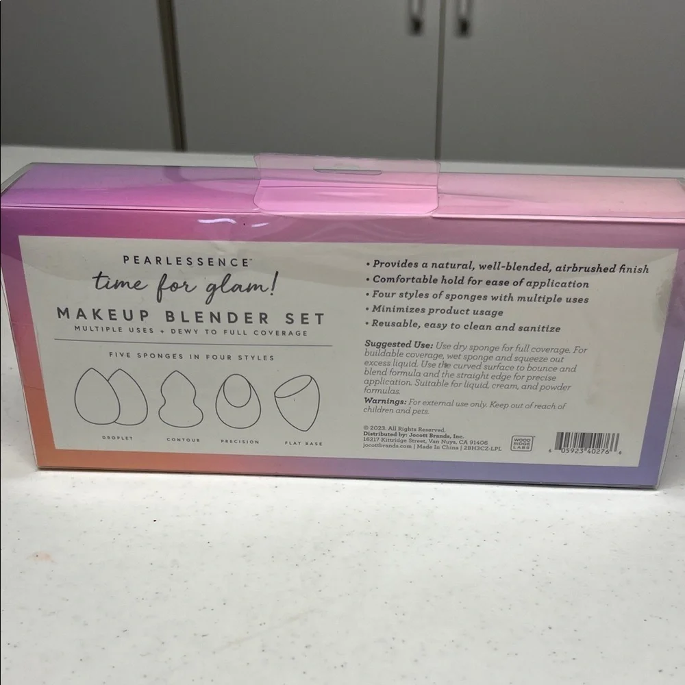 Pearl Essence 5 Piece Makeup Blender Sponge Set - NWT